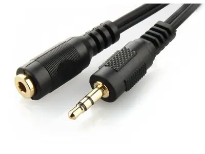 Gembird CCA-421S-5M audio cable JACK 3.5mm M/JACK 3.5mm F 5m Black – 2. kép