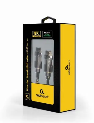 Gembird Ultra High speed HDMI cable with Ethernet 8K premium series 3m Black – 2. kép