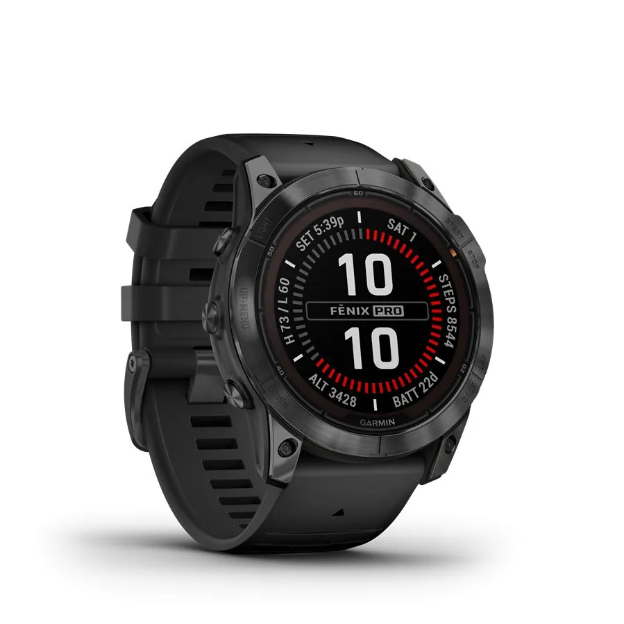 Garmin fenix 7X Pro Solar Edition Slate Grey with Black Band – 4. kép