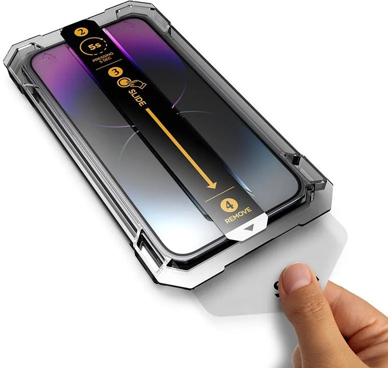 Mobile Origin Screen Guard iPhone 14/13 Pro/16e with easy application – 4. kép
