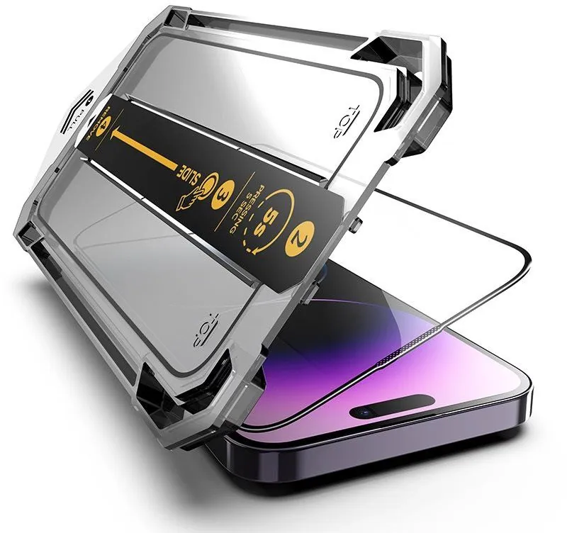 Mobile Origin Screen Guard iPhone 14/13 Pro/16e with easy application – 8. kép