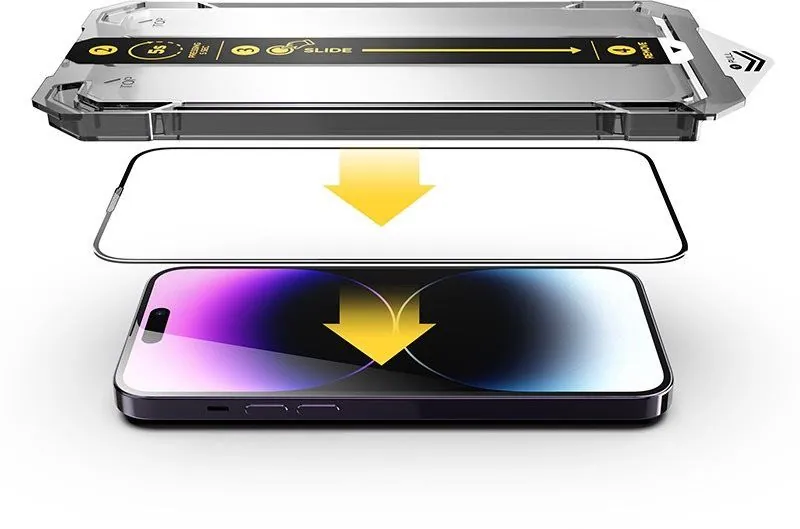 Mobile Origin Screen Guard iPhone 14/13 Pro/16e with easy application – 9. kép