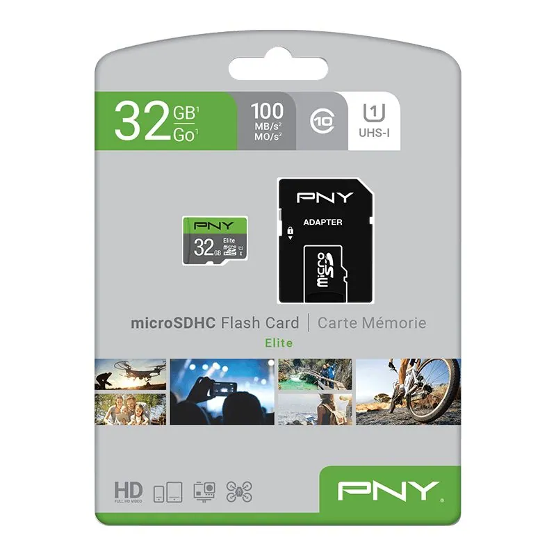 PNY 32GB microSDXC Elite Class 10 UHS-I + adapterrel – 3. kép