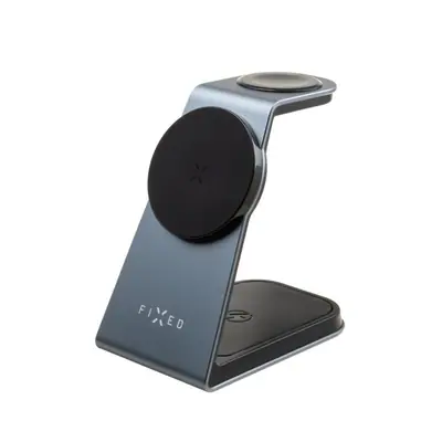 FIXED MagPowerstation Alu 3in1 wireless charging stand with MagSafe Space Gray – 2. kép