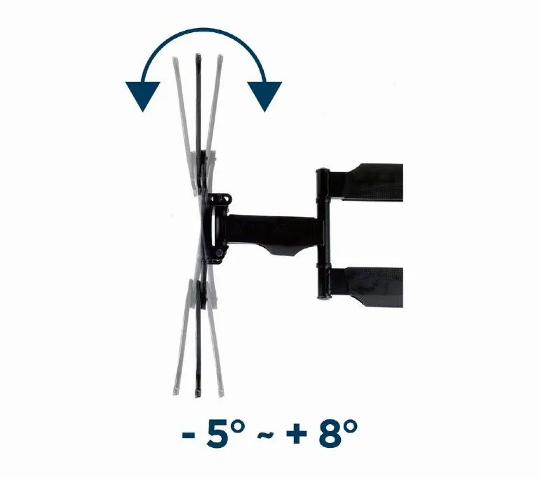 Gembird WM-55ST-01 Premium full-motion TV wall mount 32”-55” Black – 2. kép