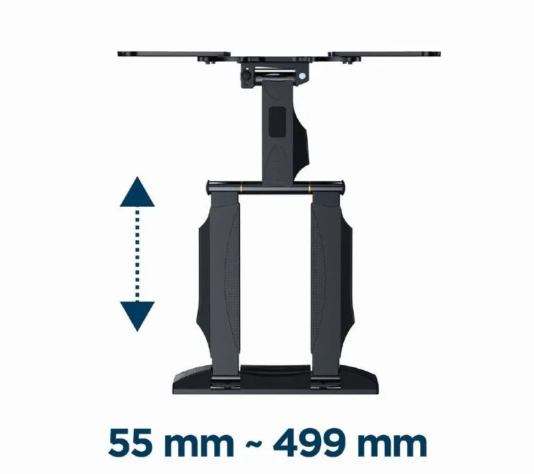 Gembird WM-55ST-01 Premium full-motion TV wall mount 32”-55” Black – 4. kép