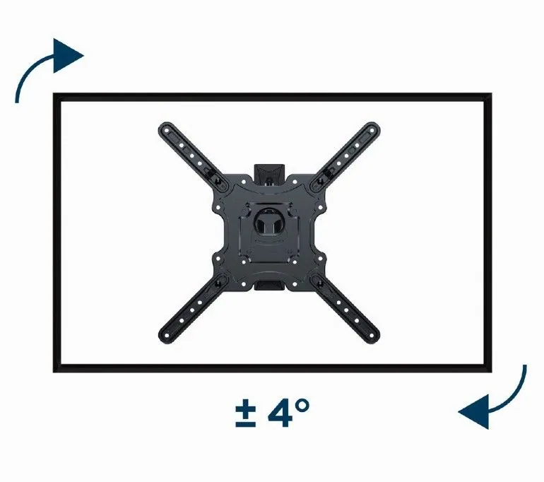Gembird WM-55ST-01 Premium full-motion TV wall mount 32”-55” Black – 5. kép