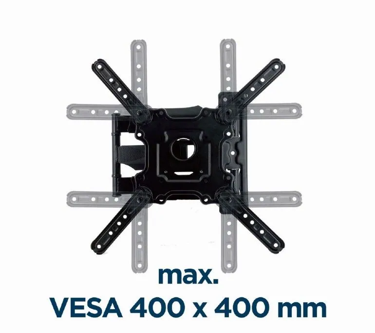 Gembird WM-55ST-01 Premium full-motion TV wall mount 32”-55” Black – 6. kép