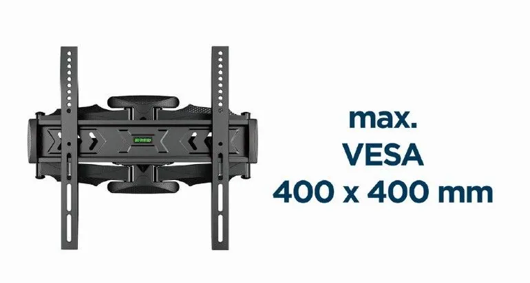 Gembird WM-58ST-01 Premium full-motion TV wall mount 32”-58” Black – 11. kép