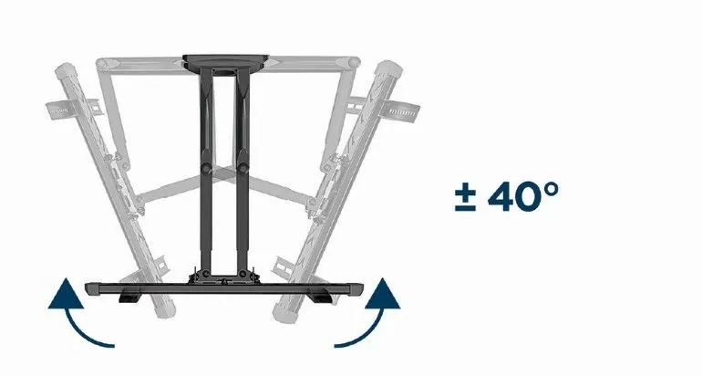 Gembird WM-58ST-01 Premium full-motion TV wall mount 32”-58” Black – 8. kép