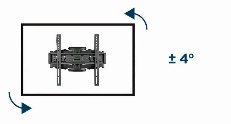 Gembird WM-58ST-01 Premium full-motion TV wall mount 32”-58” Black – 9. kép