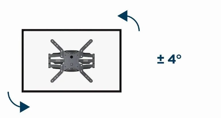 Gembird WM-60ST-01 Full-motion TV wall mount 32”-60” Black – 12. kép