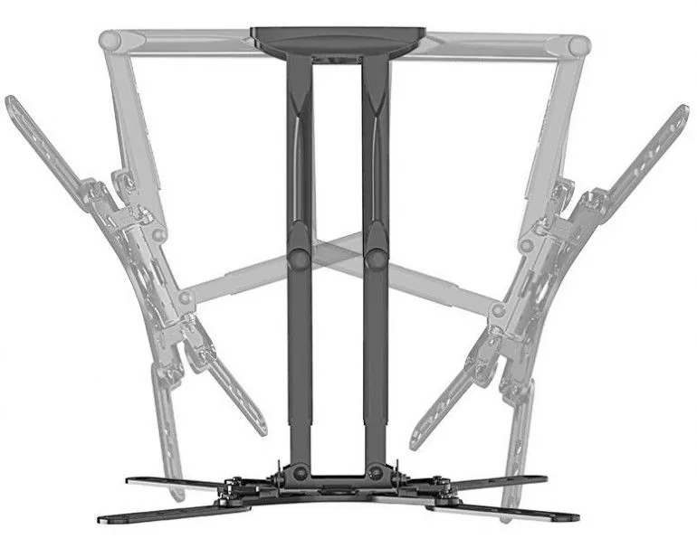 Gembird WM-60ST-01 Full-motion TV wall mount 32”-60” Black – 5. kép