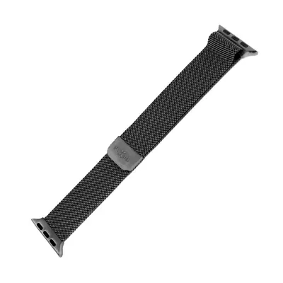 FIXED Mesh Strap for Apple Watch 38/40/41mm, Fekete, Okosóra kiegészítő – 2. kép