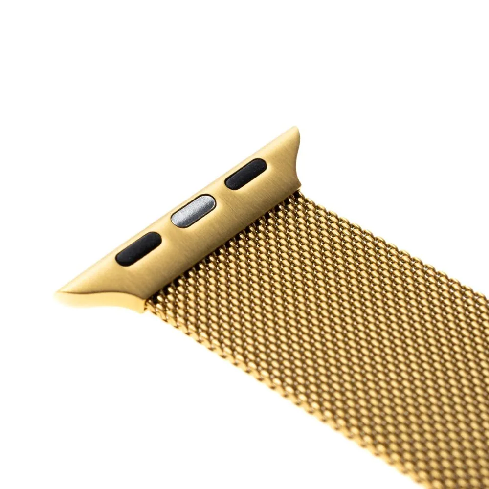 FIXED Mesh Strap for Apple Watch 38/40/41mm, gold – 3. kép