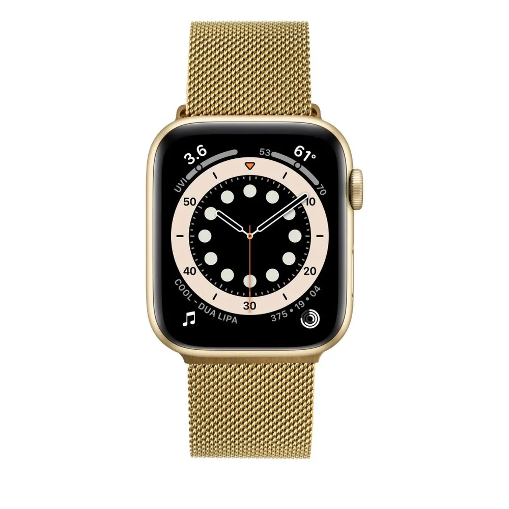 FIXED Mesh Strap for Apple Watch 38/40/41mm, gold – 4. kép