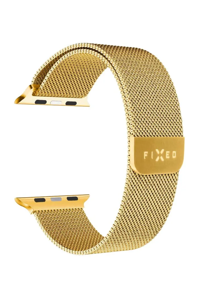 FIXED Mesh Strap for Apple Watch 38/40/41mm, gold – 5. kép