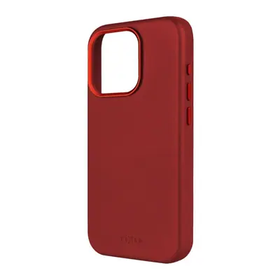FIXED MagLeather valódi bőrtok, MagSafe támogatással iPhone 15 Pro Max-hoz, piros – 2. kép