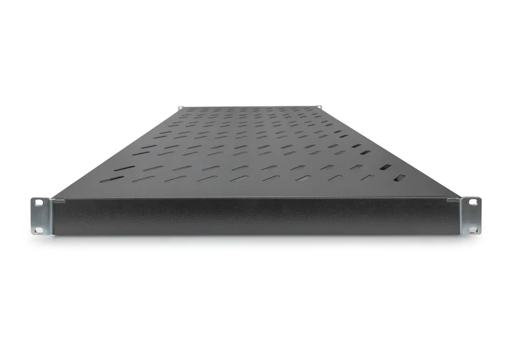Digitus 1U fixed shelf for 1000mm depth racks 44x482x700mm adjust. 700-900mm depth Black – 3. kép