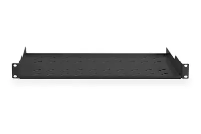 Digitus 1U fixed shelf for racks from 400mm depth 45x483x250mm up to 15kg Black (RAL 9005) – 2. kép
