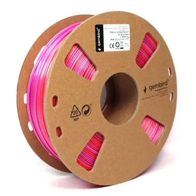 Gembird 3DP-PLA-SK-01-RP PLA Silk Rainbow red/purple 1,75mm 1kg – 2. kép