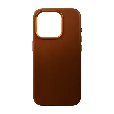 FIXED MagLeather valódi bőrtok, MagSafe támogatással iPhone 15 Plus-hoz, barna – 2. kép
