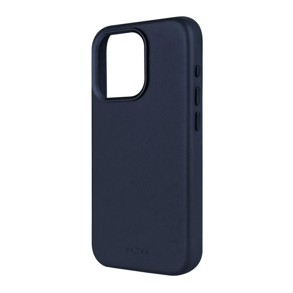 FIXED MagLeather valódi bőrtok, MagSafe támogatással iPhone 15 Pro Max-hoz, kék – 2. kép