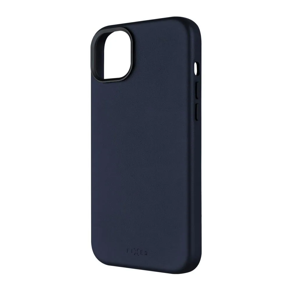 FIXED MagLeather valódi bőrtok, MagSafe támogatással iPhone 15 Plus-hoz, kék – 2. kép