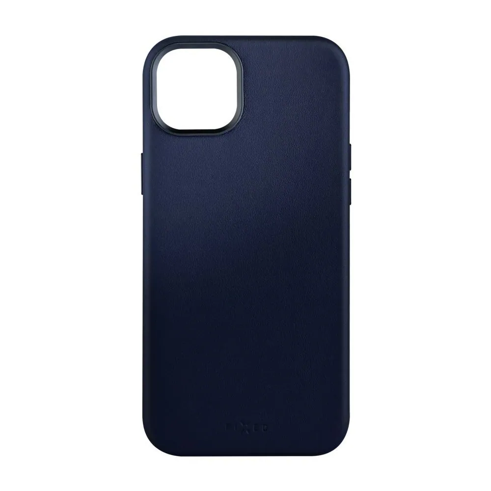 FIXED MagLeather valódi bőrtok, MagSafe támogatással iPhone 15 Plus-hoz, kék – 4. kép