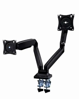 Gembird MA-DA2-03 Full-motion desk 2-display mounting arm 17”-35” Black – 2. kép