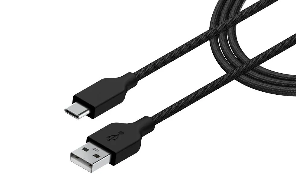 Genius ACC-A2CC-3A USB-A to USB-C 3A QC3.0 charging cable & data 1m Black – 2. kép
