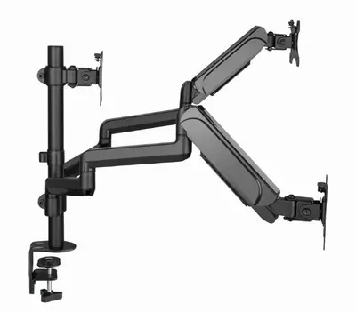 Gembird MA-DA3-01 Desk mounted adjustable mounting arm for 3 monitors full-motion 17"-27" Black – 2. kép