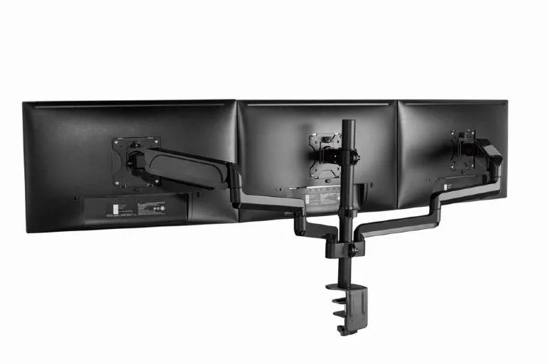 Gembird MA-DA3-01 Desk mounted adjustable mounting arm for 3 monitors full-motion 17"-27" Black – 5. kép