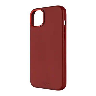 FIXED MagLeather valódi bőrtok, MagSafe támogatással iPhone 15 Plus-hoz, piros – 2. kép