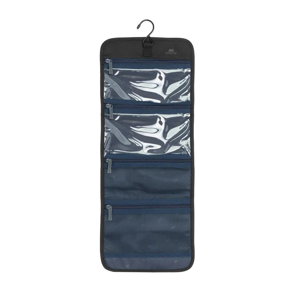 RivaCase 8408 Tegel ECO Compact Travel toiletry case Black – 7. kép