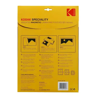 Kodak Mágneses lamináló fólia 10x15 cm 4db +13x18 cm 3db + A4 3db 150 micron – 2. kép