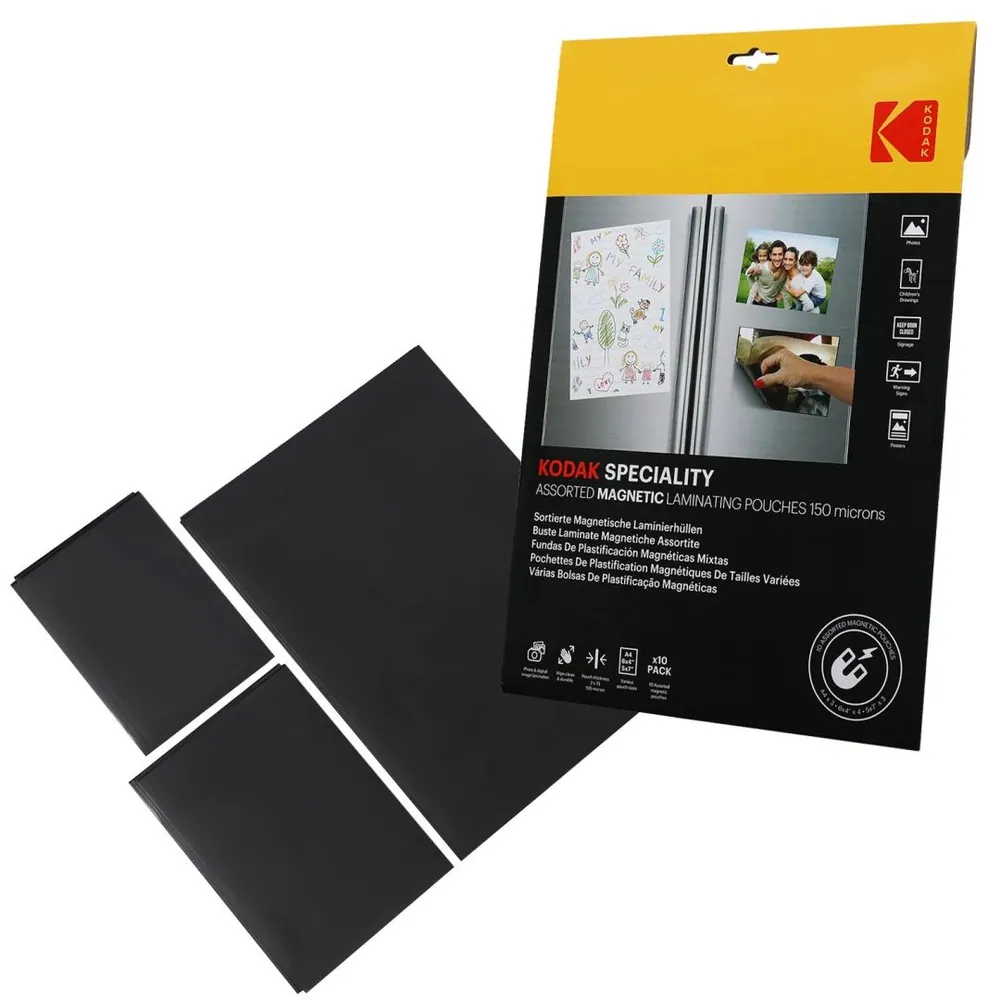 Kodak Mágneses lamináló fólia 10x15 cm 4db +13x18 cm 3db + A4 3db 150 micron – 4. kép