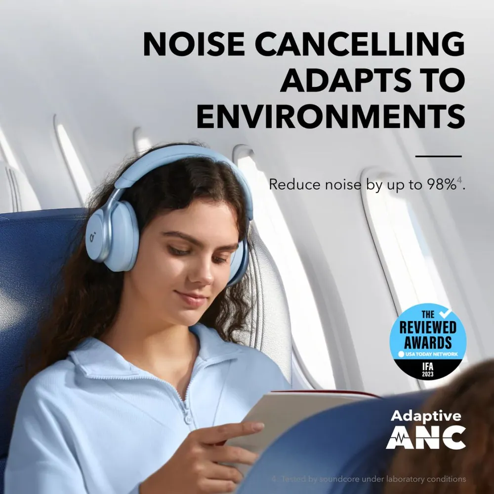 ANKER Soundcore Space One Bluetooth Headset Sky Blue – 3. kép