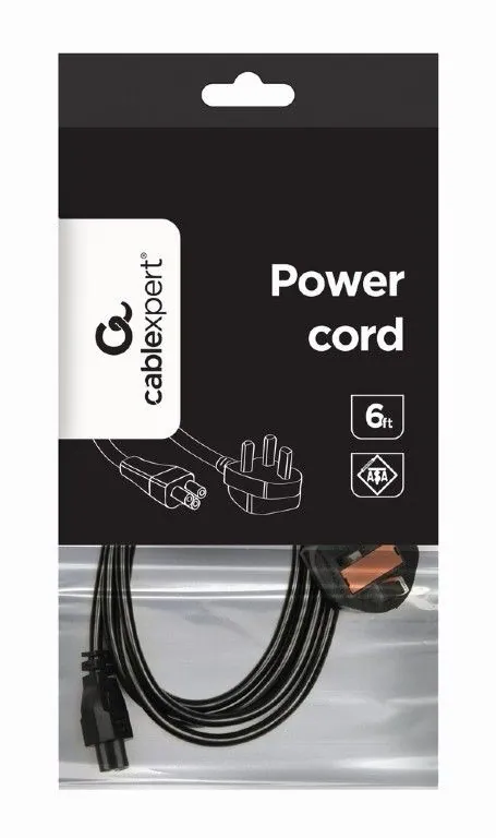 Gembird PC-187-ML12 UK power cord 1,8m Black – 4. kép