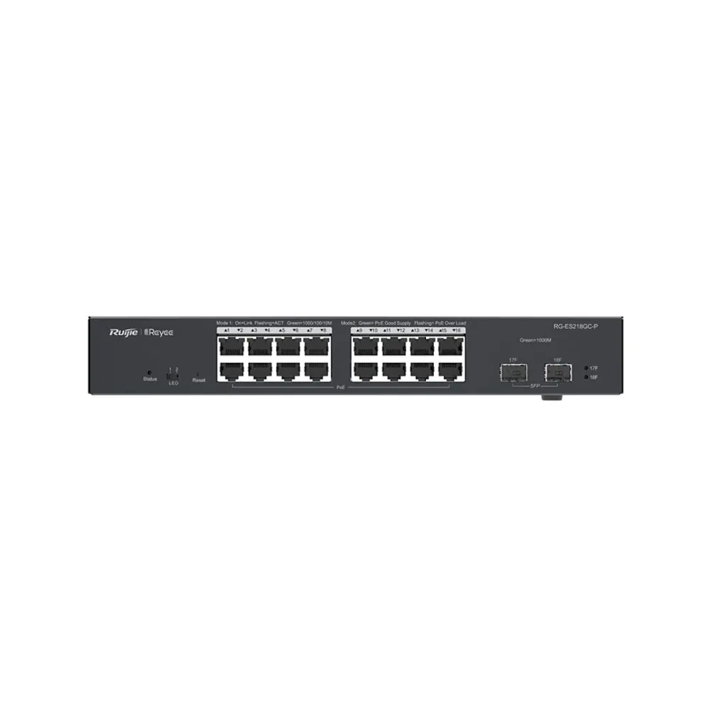 Reyee RG-ES218GC-P 18-Port Gigabit Smart Cloud Managed PoE Switch – 2. kép