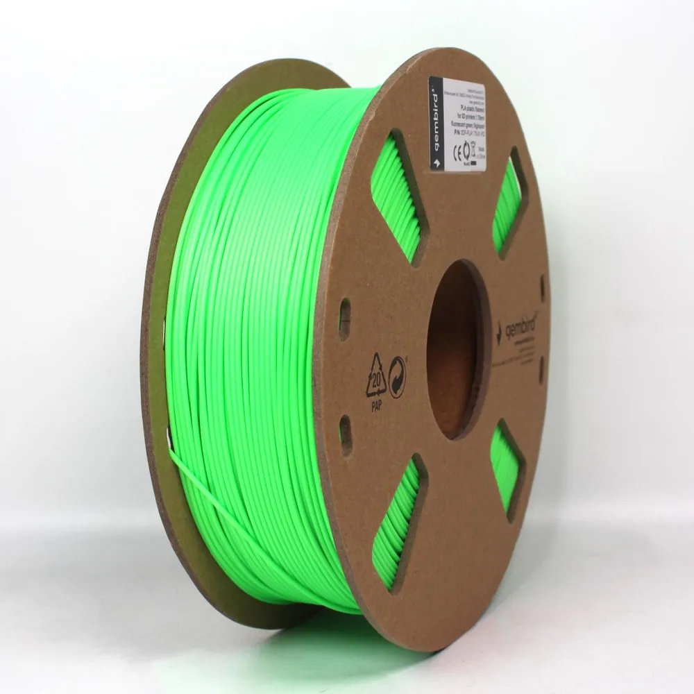Gembird 3DP-PLA1.75-01-FG PLA Fluorescent Green 1,75mm 1kg – 2. kép