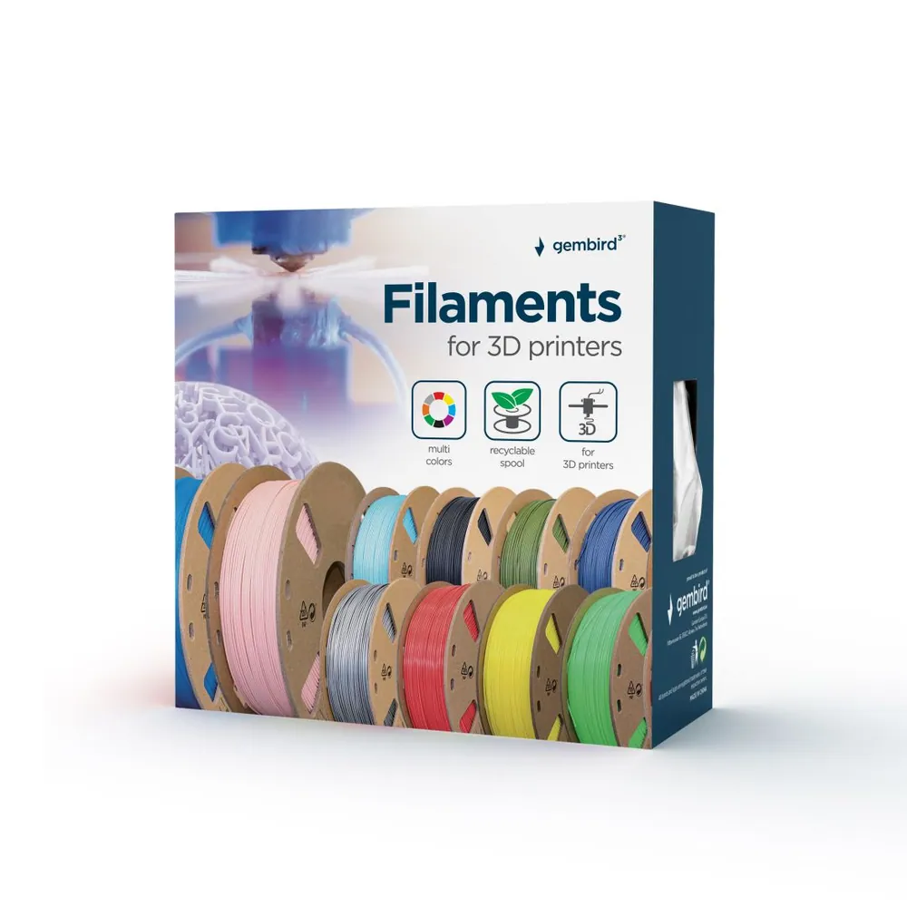 Gembird 3DP-PLA1.75-01-FG PLA Fluorescent Green 1,75mm 1kg – 4. kép