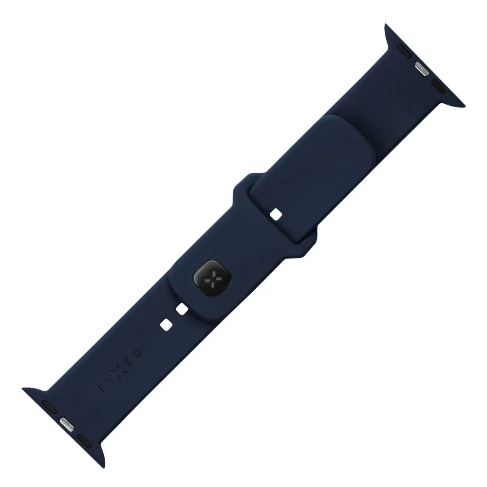 FIXED szilikon sportos óraszíj Apple Watch 38/40/41mm-es okosórákhoz, kék – 2. kép