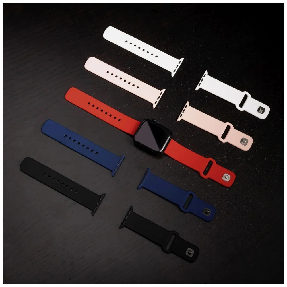 FIXED szilikon sportos óraszíj Apple Watch 38/40/41mm-es okosórákhoz, kék – 6. kép