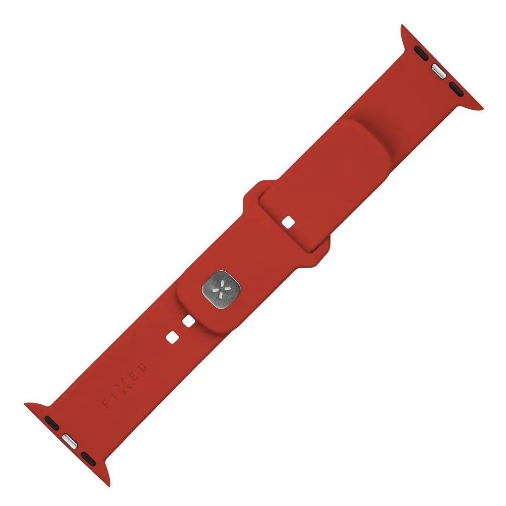 FIXED szilikon sportos óraszíj Apple Watch 38/40/41mm-es okosórákhoz, piros – 2. kép