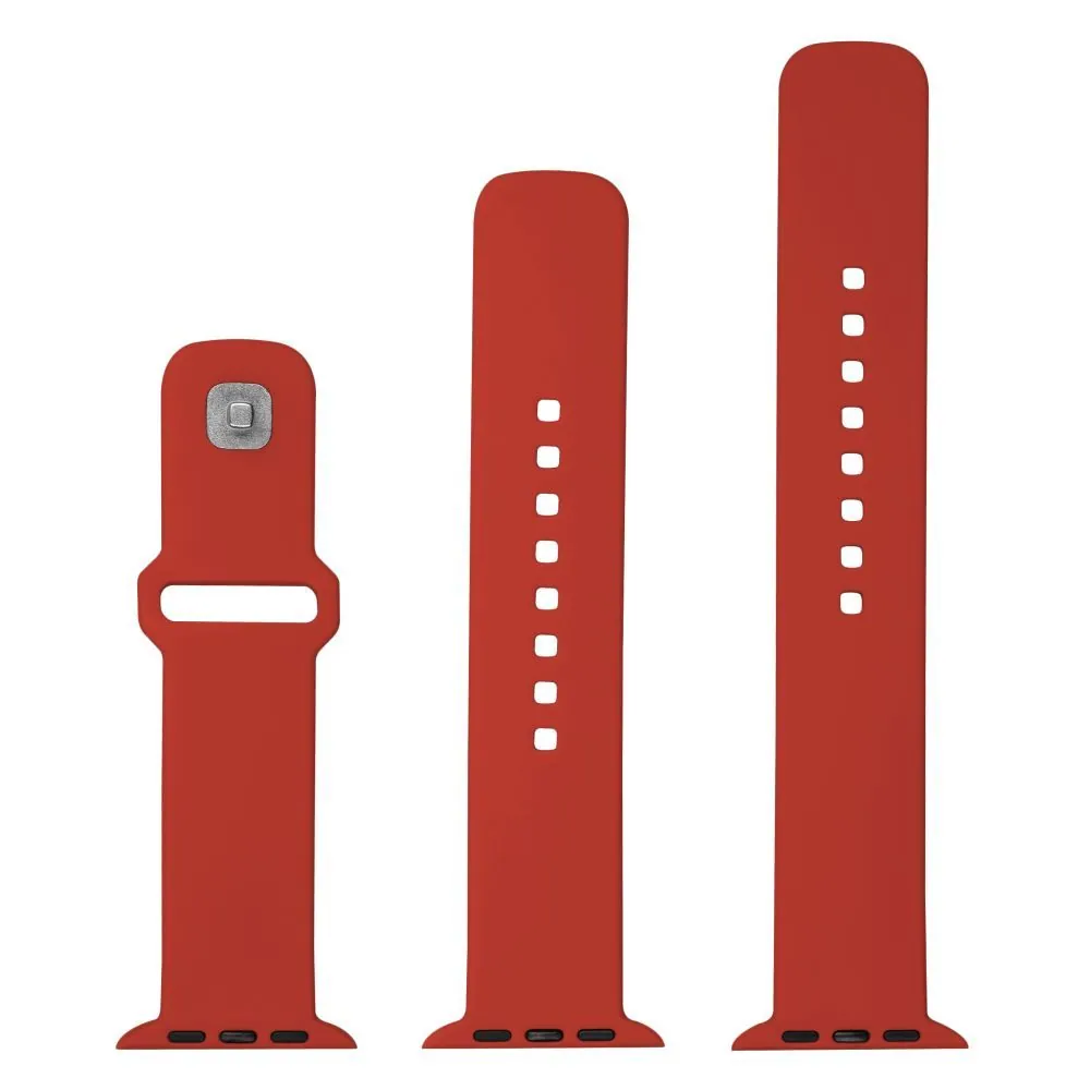 FIXED szilikon sportos óraszíj Apple Watch 38/40/41mm-es okosórákhoz, piros – 3. kép