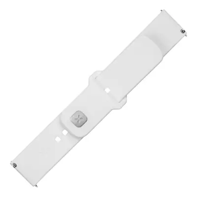 FIXED Sporty szilikon szíj gyors kioldóval 22mm-es okosórákhoz, fehér – 2. kép