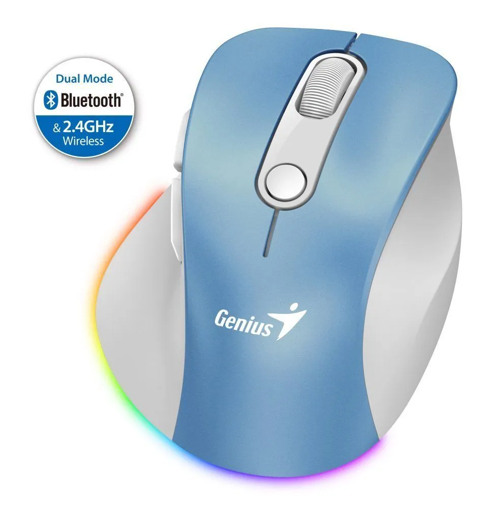 Genius Ergo 9000S Pro Wireless mouse Light Blue – 7. kép
