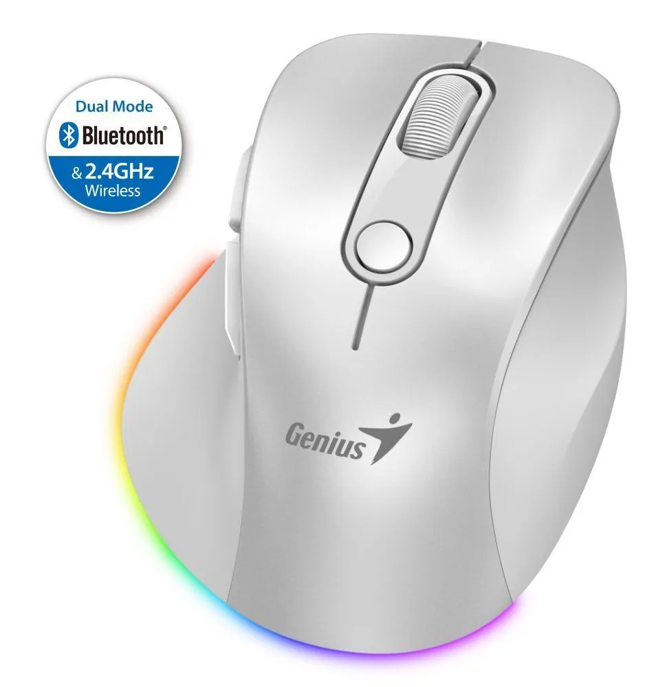 Genius Ergo 9000S Pro Wireless mouse Pearl White – 7. kép