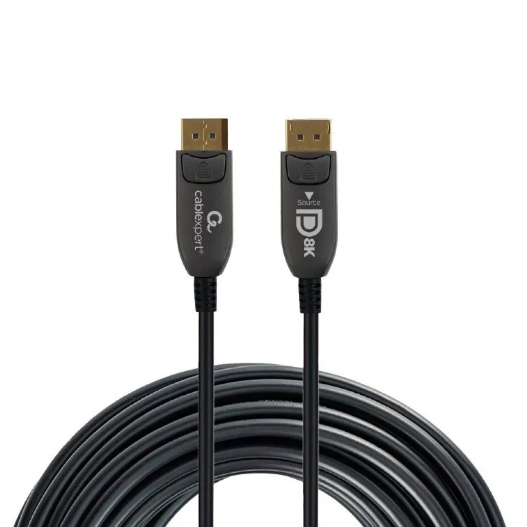 Gembird CC-DP8K-AOC-20M Active Optical (AOC) 8K DisplayPort cable AOC Premium Series 20m Black – 2. kép